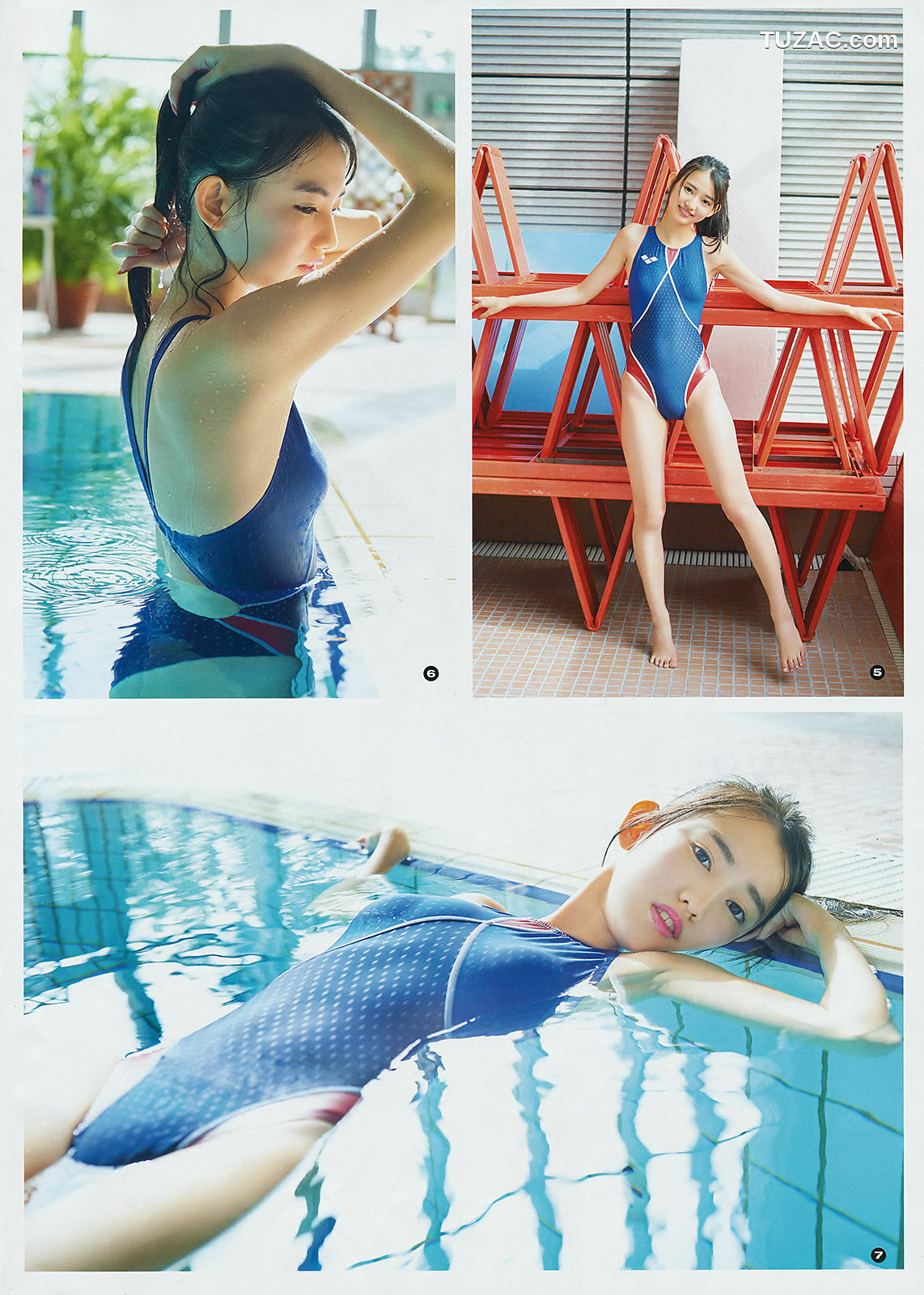 Young Gangan杂志写真_ 桃月なしこ 咲良七海 黒木麗奈 2018年No.19 写真杂志[24P]