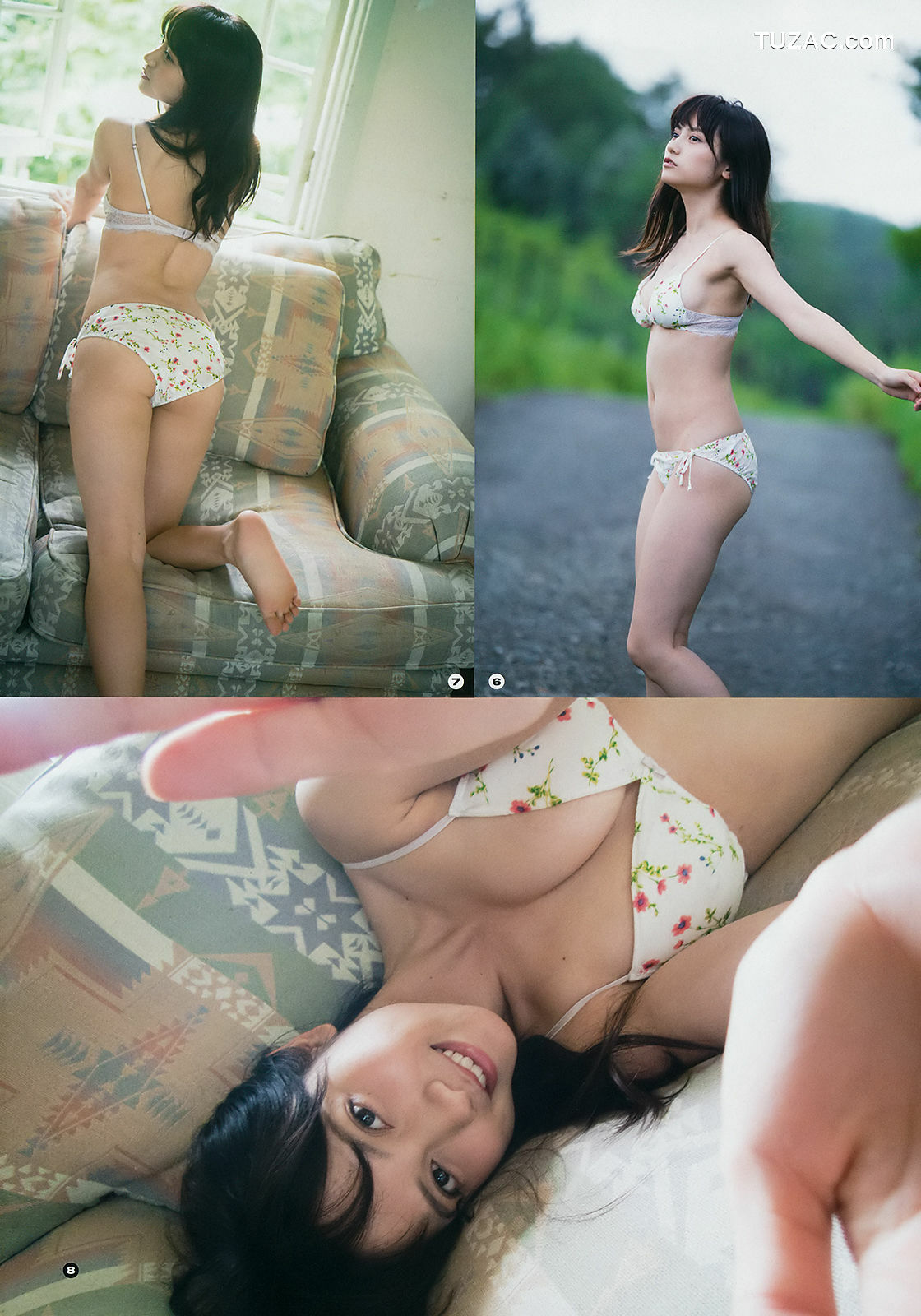 Young Gangan杂志写真_ 桃月なしこ 咲良七海 黒木麗奈 2018年No.19 写真杂志[24P]