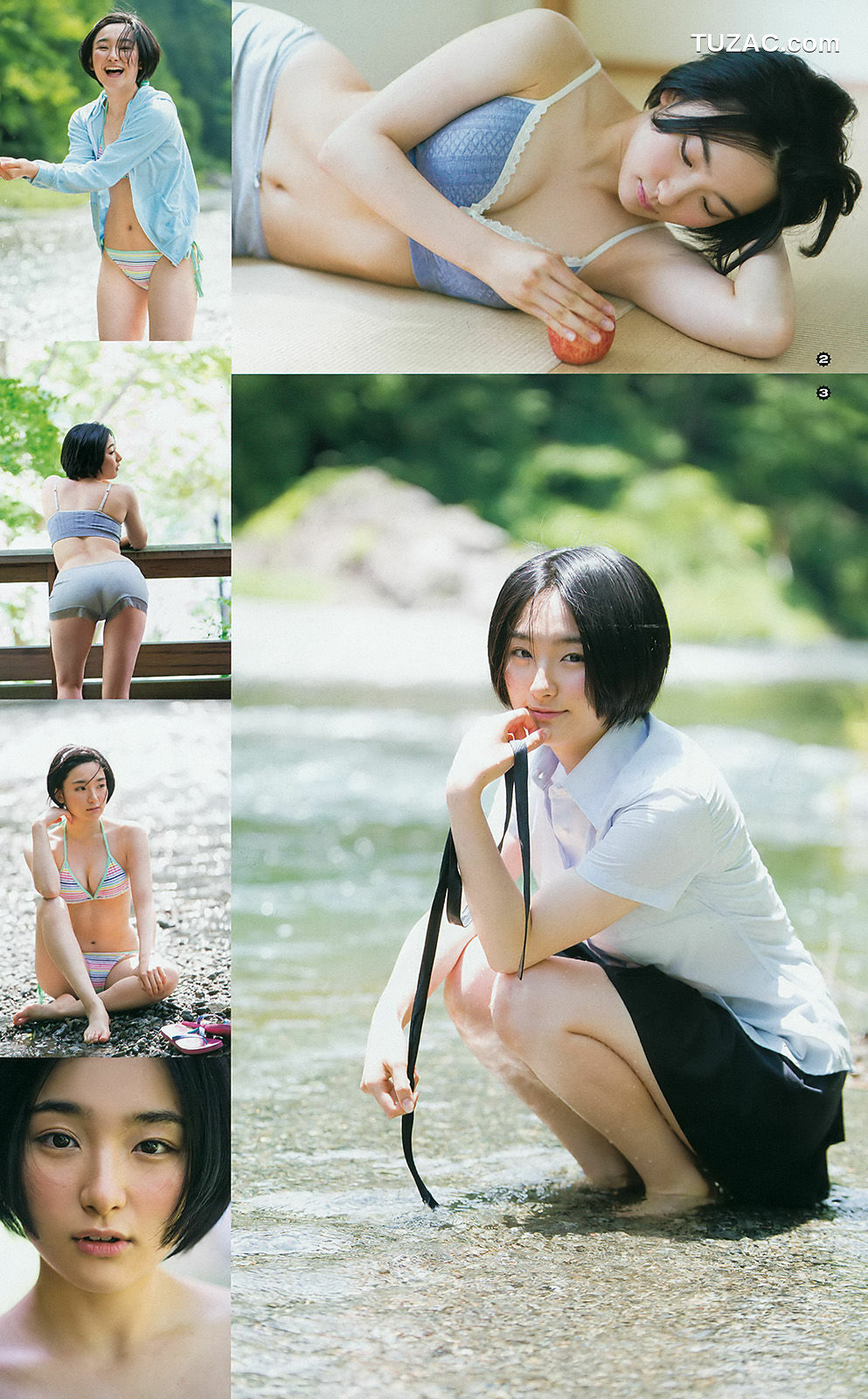 Young Gangan杂志写真_ 浅川梨奈 早乙女ゆう 朝倉ゆり 2016年No.14 写真杂志[36P]