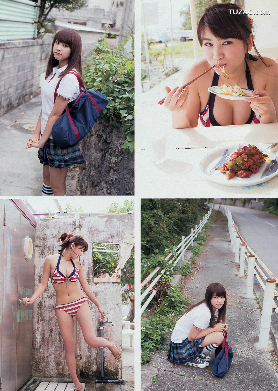 Young Magazine杂志写真_ 久松郁实 河西智美 2014年No.16 写真杂志[12P]