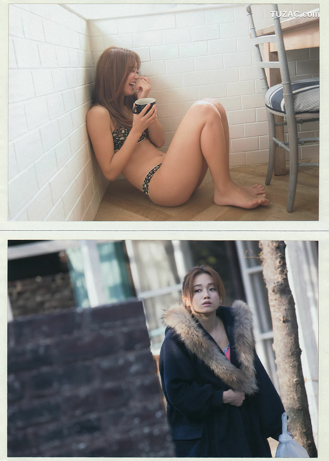 Young Magazine杂志写真_ 小島瑠璃子 宮城舞 2014年No.11 写真杂志[12P]
