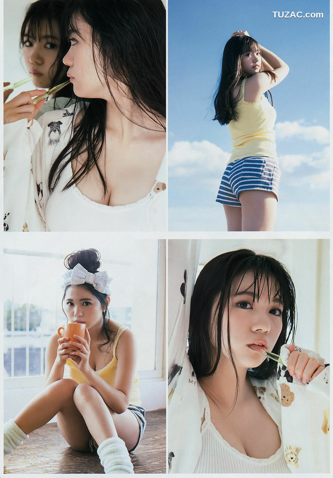 Young Magazine杂志写真_ 松井珠理奈 田中優香 2017年No.11 写真杂志[12P]