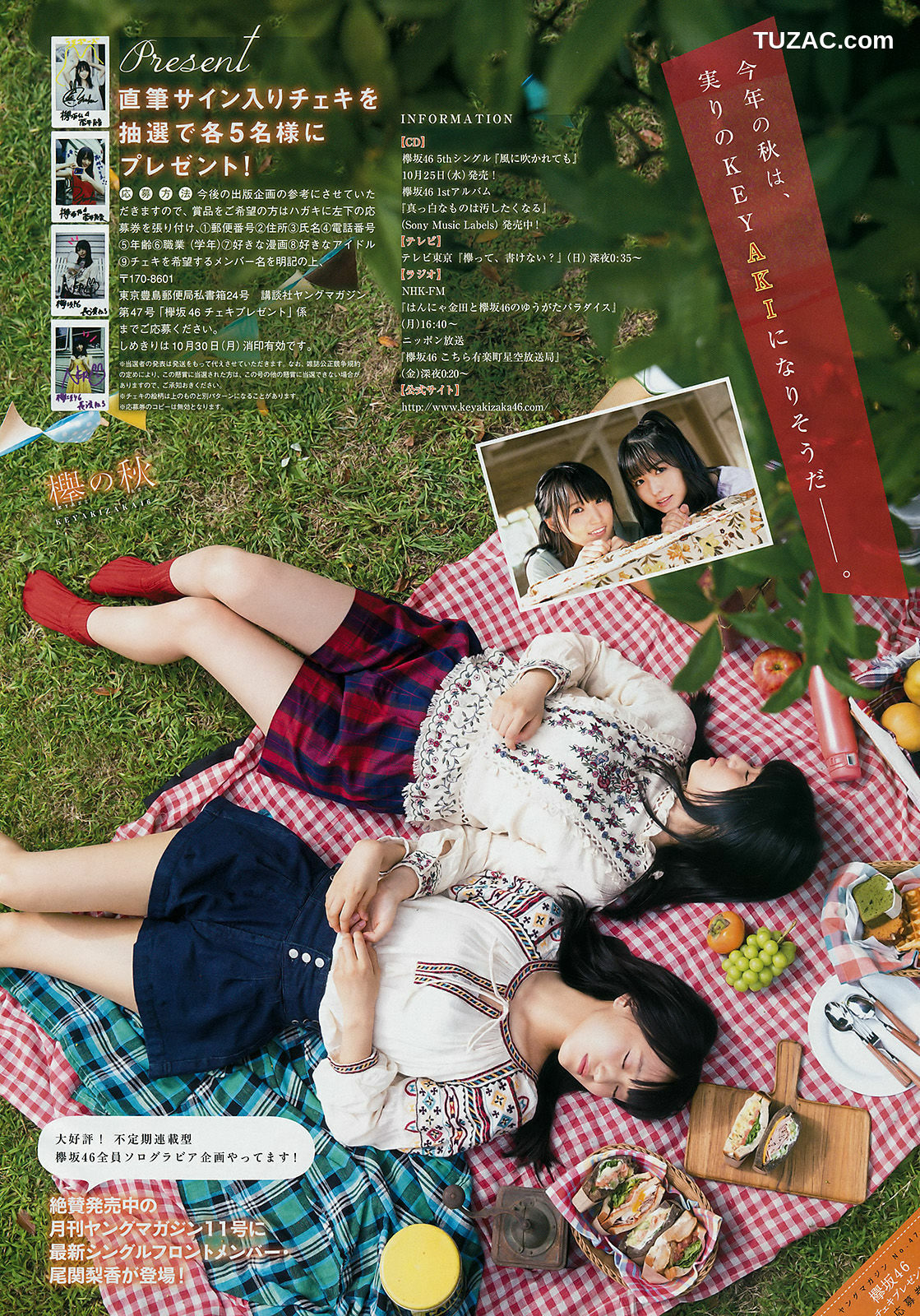 Young Magazine杂志写真_ 菅井友香 長濱ねる ☆HOSHINO 2017年No.47 写真杂志[11P]