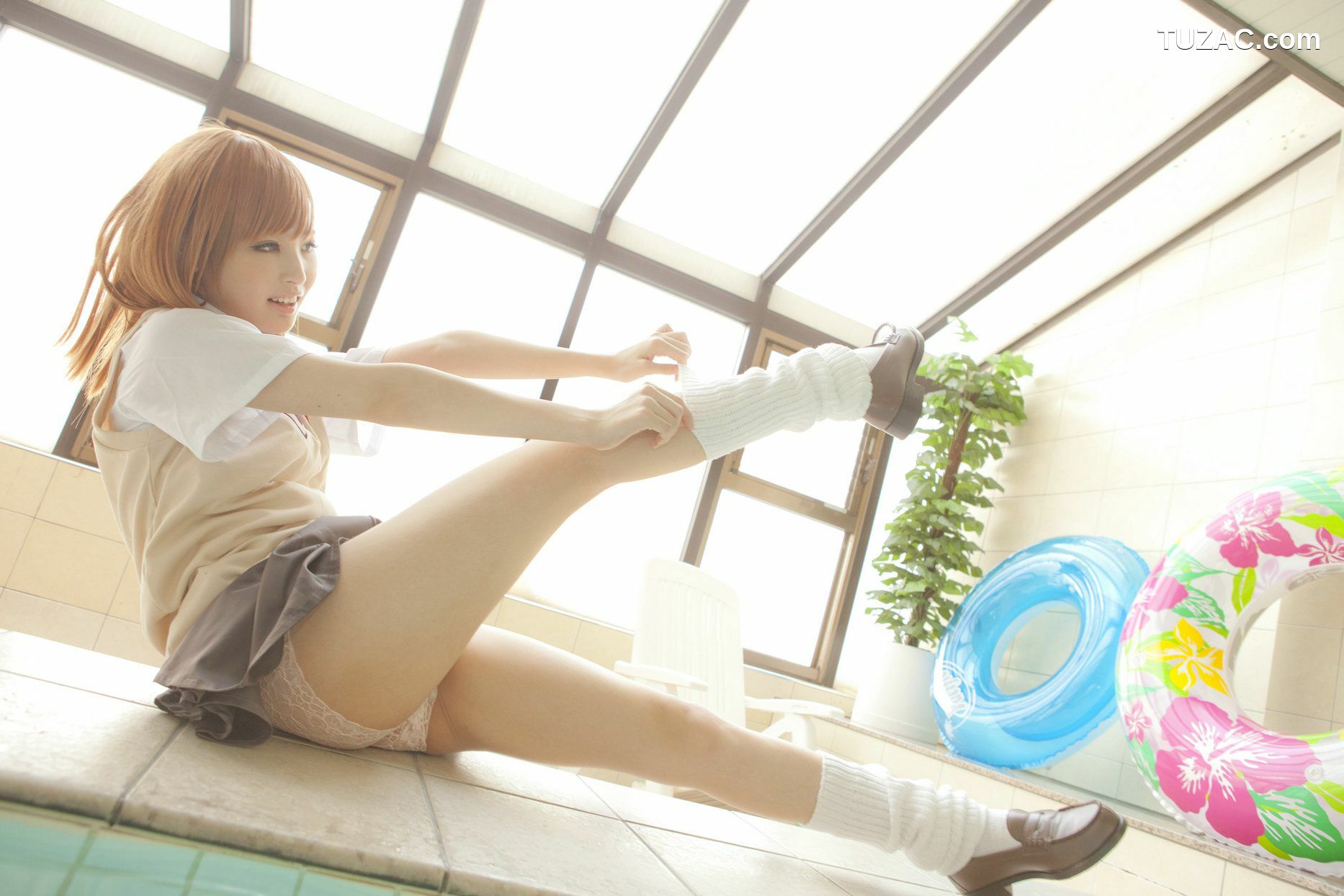 日本CosPlay_Na-san《とある科学の超電磁砲》Misaka Mikoto(御坂美琴)  写真集[105P]