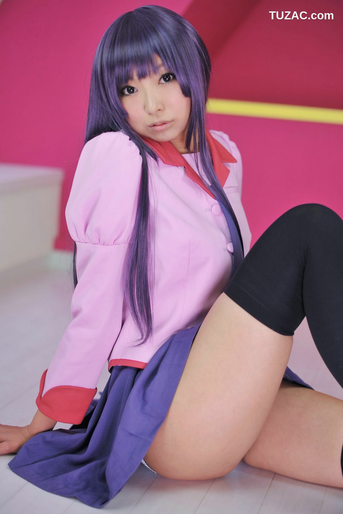 日本CosPlay_Necoco(ねここ) 《バケモノガタリ》Senjougahara Hitagi &amp; Kanbaru Suruga 写真集