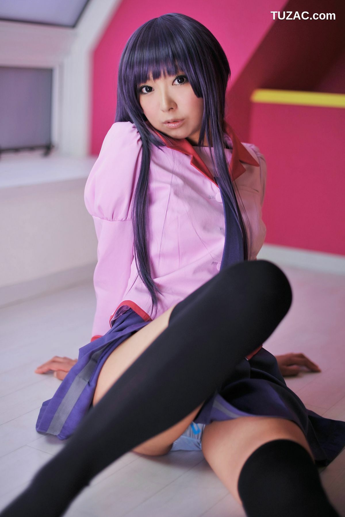 日本CosPlay_Necoco(ねここ) 《バケモノガタリ》Senjougahara Hitagi &amp; Kanbaru Suruga 写真集