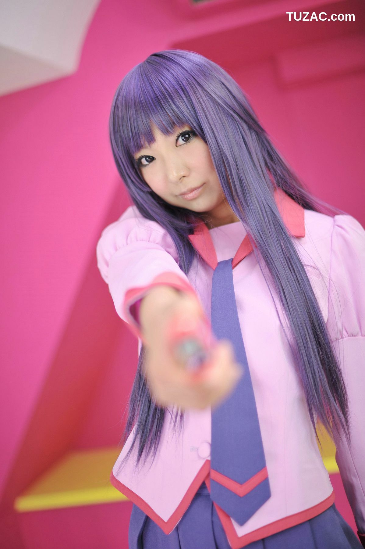 日本CosPlay_Necoco(ねここ) 《バケモノガタリ》Senjougahara Hitagi &amp; Kanbaru Suruga 写真集