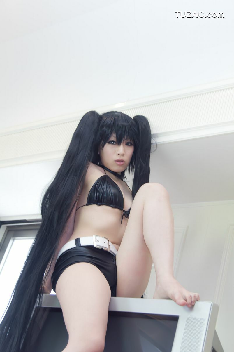 日本CosPlay_あらい夜魅《BLACK★ROCK SHOOTER》-黑衣麻陶・里(黑岩射手／黑初音) 写真集