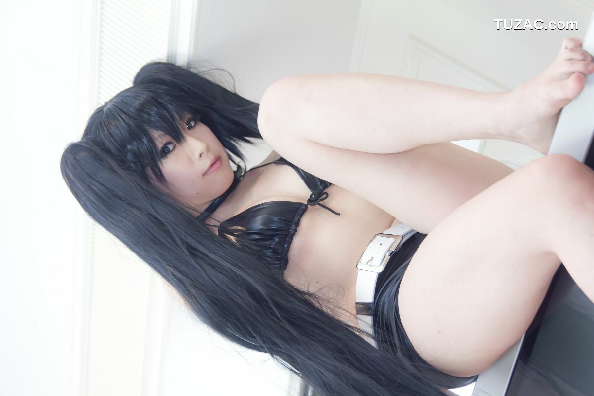 日本CosPlay_あらい夜魅《BLACK★ROCK SHOOTER》-黑衣麻陶・里(黑岩射手／黑初音) 写真集