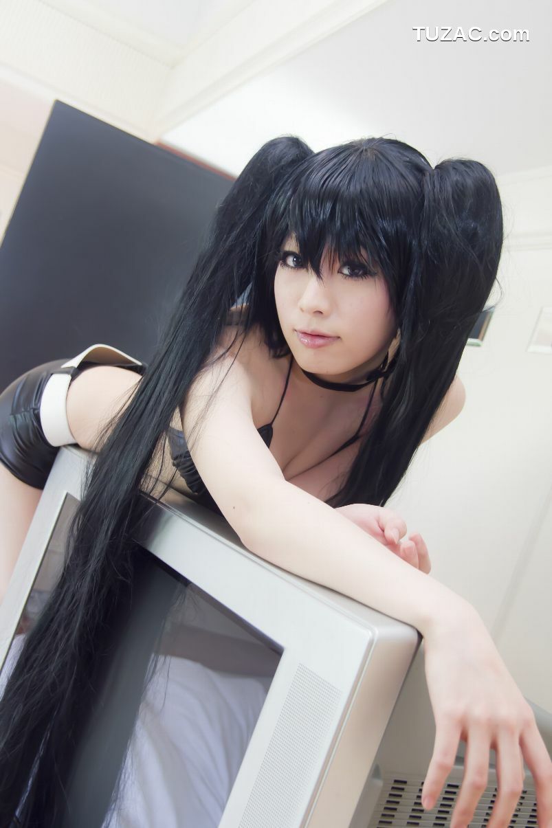 日本CosPlay_あらい夜魅《BLACK★ROCK SHOOTER》-黑衣麻陶・里(黑岩射手／黑初音) 写真集