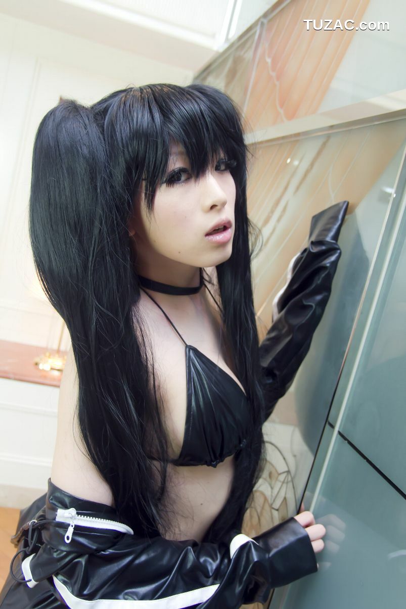 日本CosPlay_あらい夜魅《BLACK★ROCK SHOOTER》-黑衣麻陶・里(黑岩射手／黑初音) 写真集