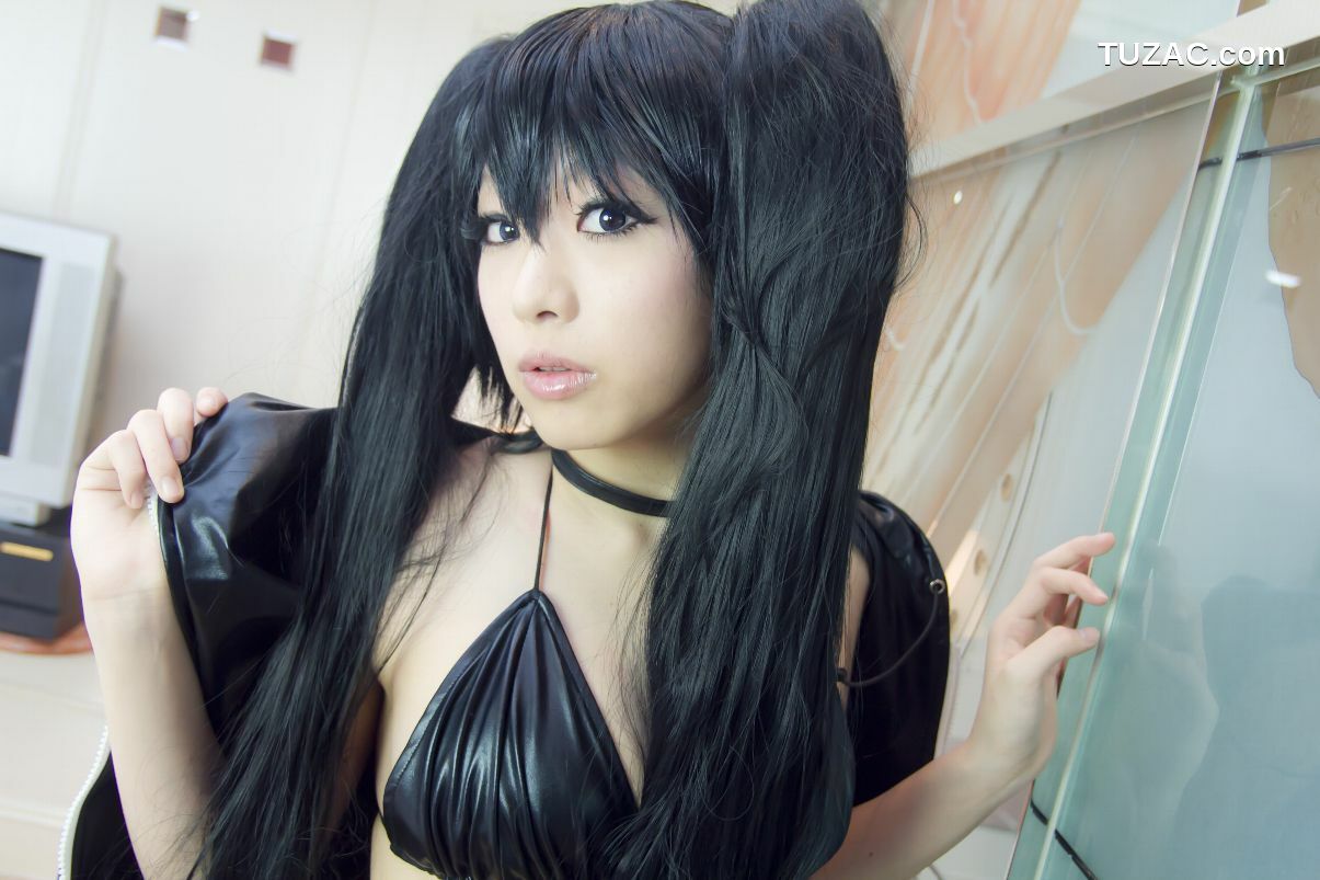 日本CosPlay_あらい夜魅《BLACK★ROCK SHOOTER》-黑衣麻陶・里(黑岩射手／黑初音) 写真集