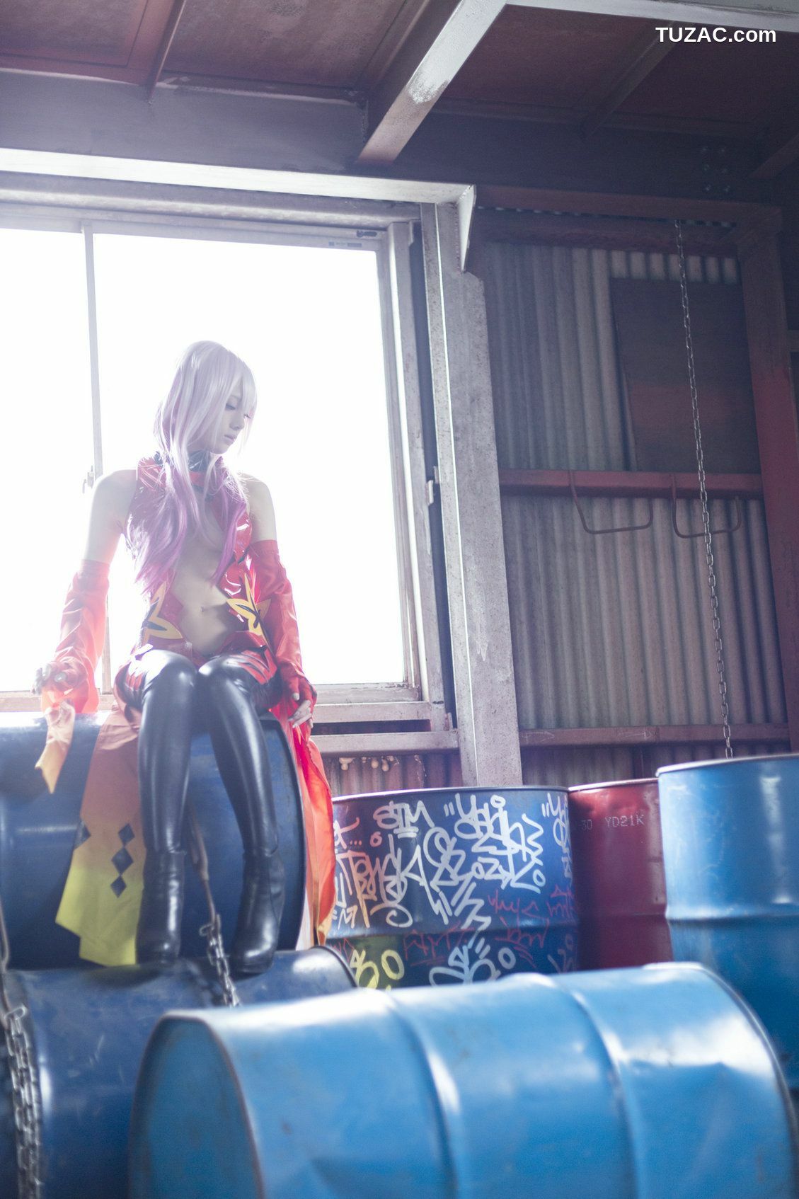 日本CosPlay_うさ吉 《Guilty Crown》Yuzuriha Inori 写真集[100P]