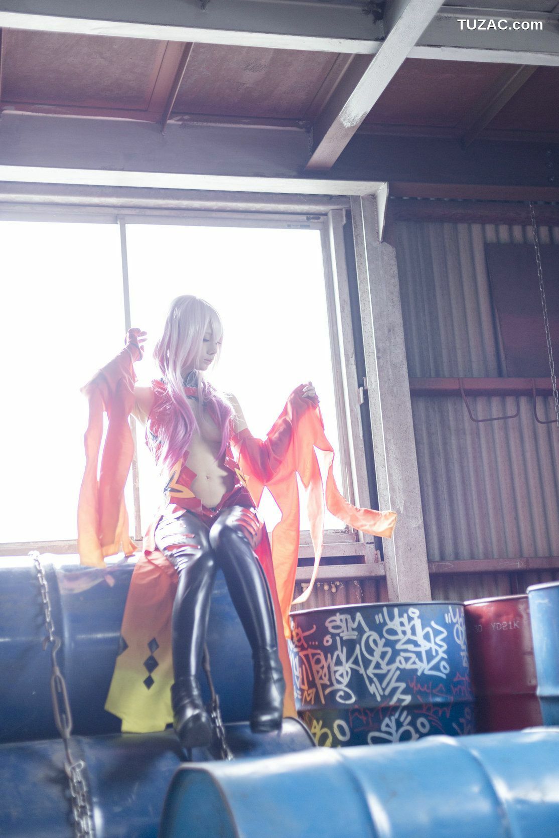 日本CosPlay_うさ吉 《Guilty Crown》Yuzuriha Inori 写真集[100P]