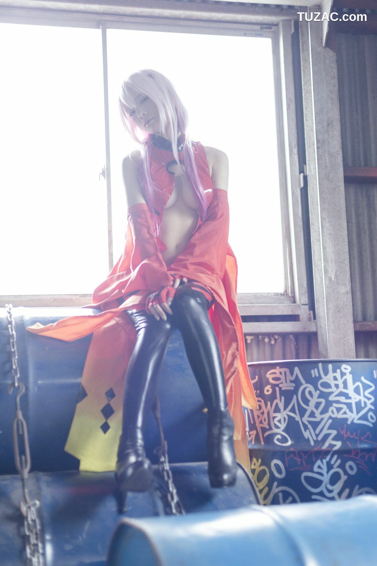 日本CosPlay_うさ吉 《Guilty Crown》Yuzuriha Inori 写真集[100P]