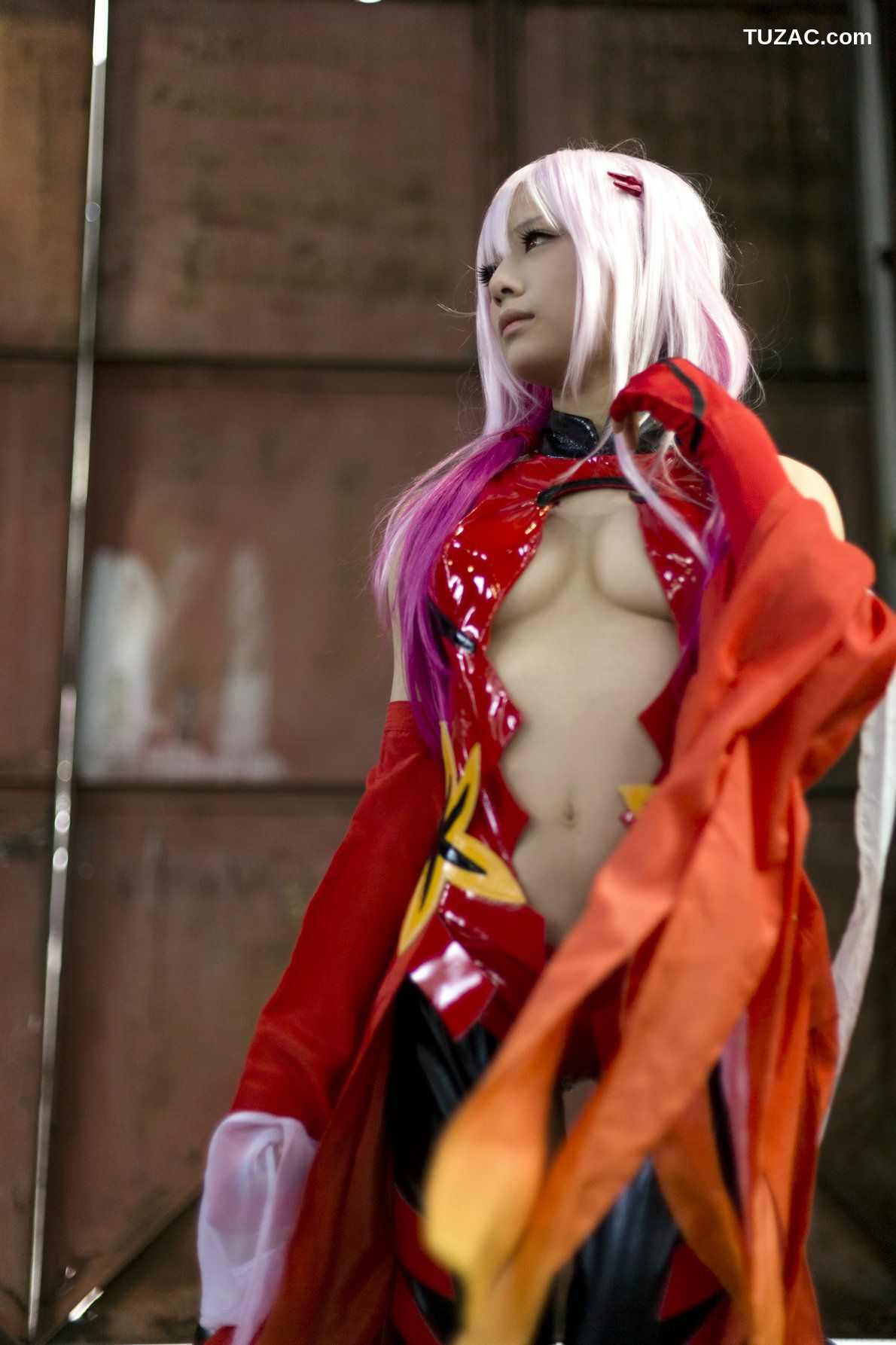 日本CosPlay_うさ吉 《Guilty Crown》Yuzuriha Inori 写真集[100P]