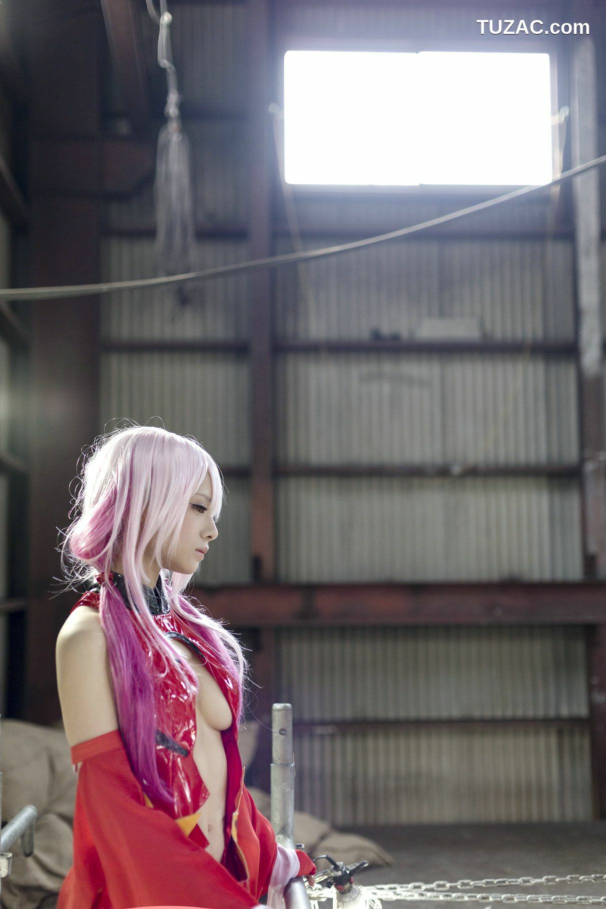 日本CosPlay_うさ吉 《Guilty Crown》Yuzuriha Inori 写真集[100P]