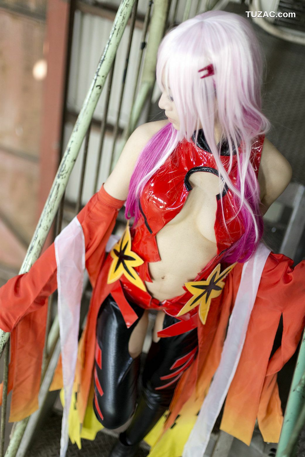 日本CosPlay_うさ吉 《Guilty Crown》Yuzuriha Inori 写真集[100P]