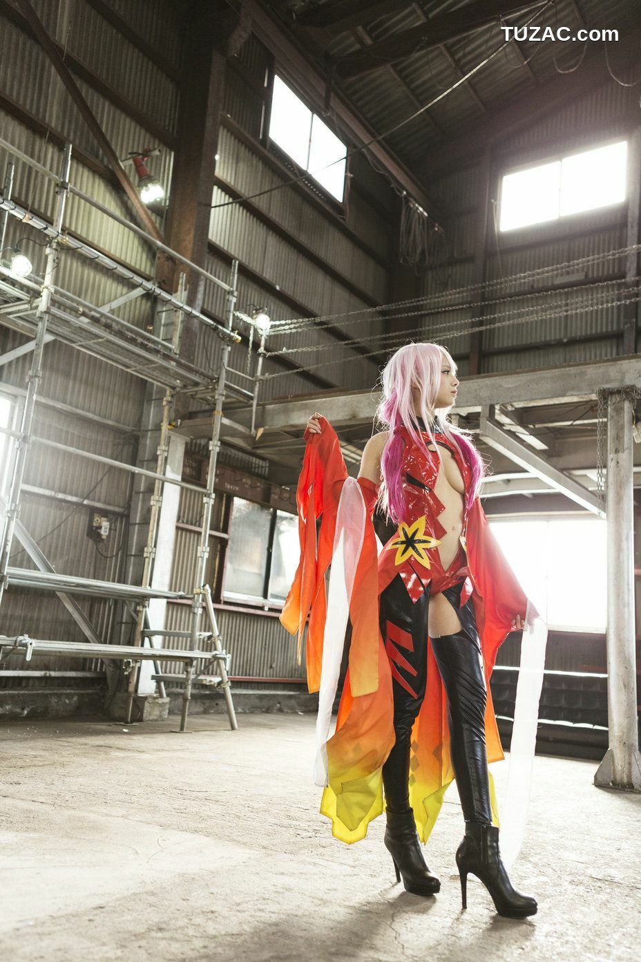 日本CosPlay_うさ吉 《Guilty Crown》Yuzuriha Inori 写真集[100P]