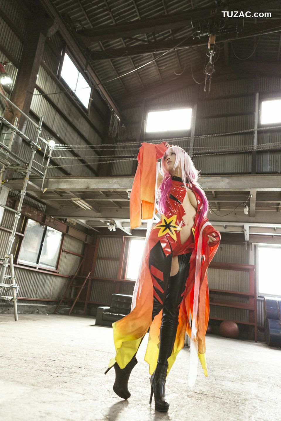 日本CosPlay_うさ吉 《Guilty Crown》Yuzuriha Inori 写真集[100P]