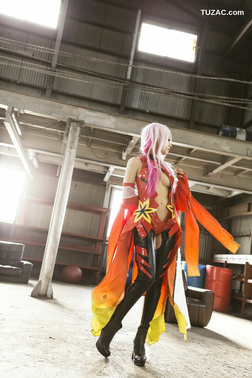 日本CosPlay_うさ吉 《Guilty Crown》Yuzuriha Inori 写真集[100P]
