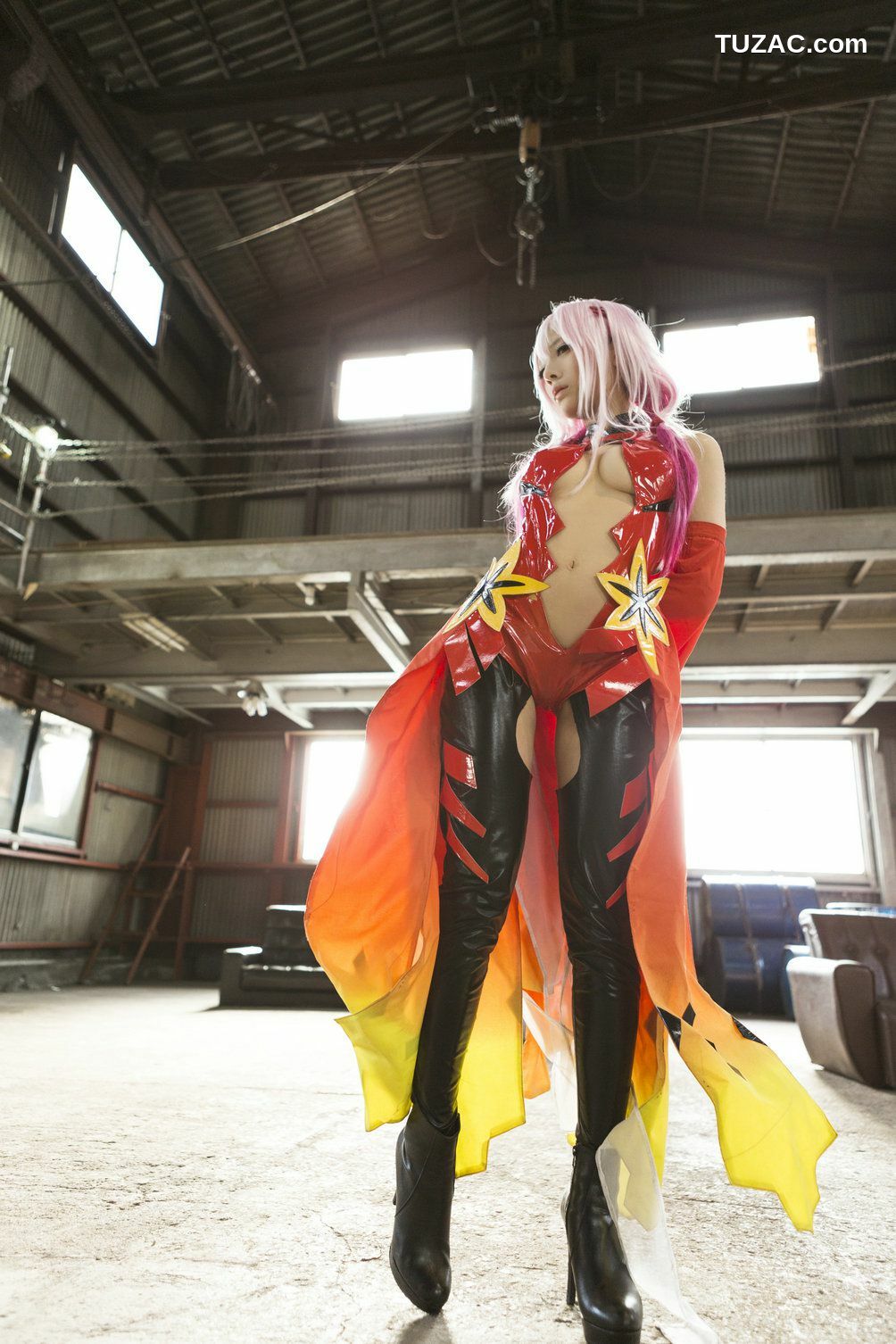 日本CosPlay_うさ吉 《Guilty Crown》Yuzuriha Inori 写真集[100P]