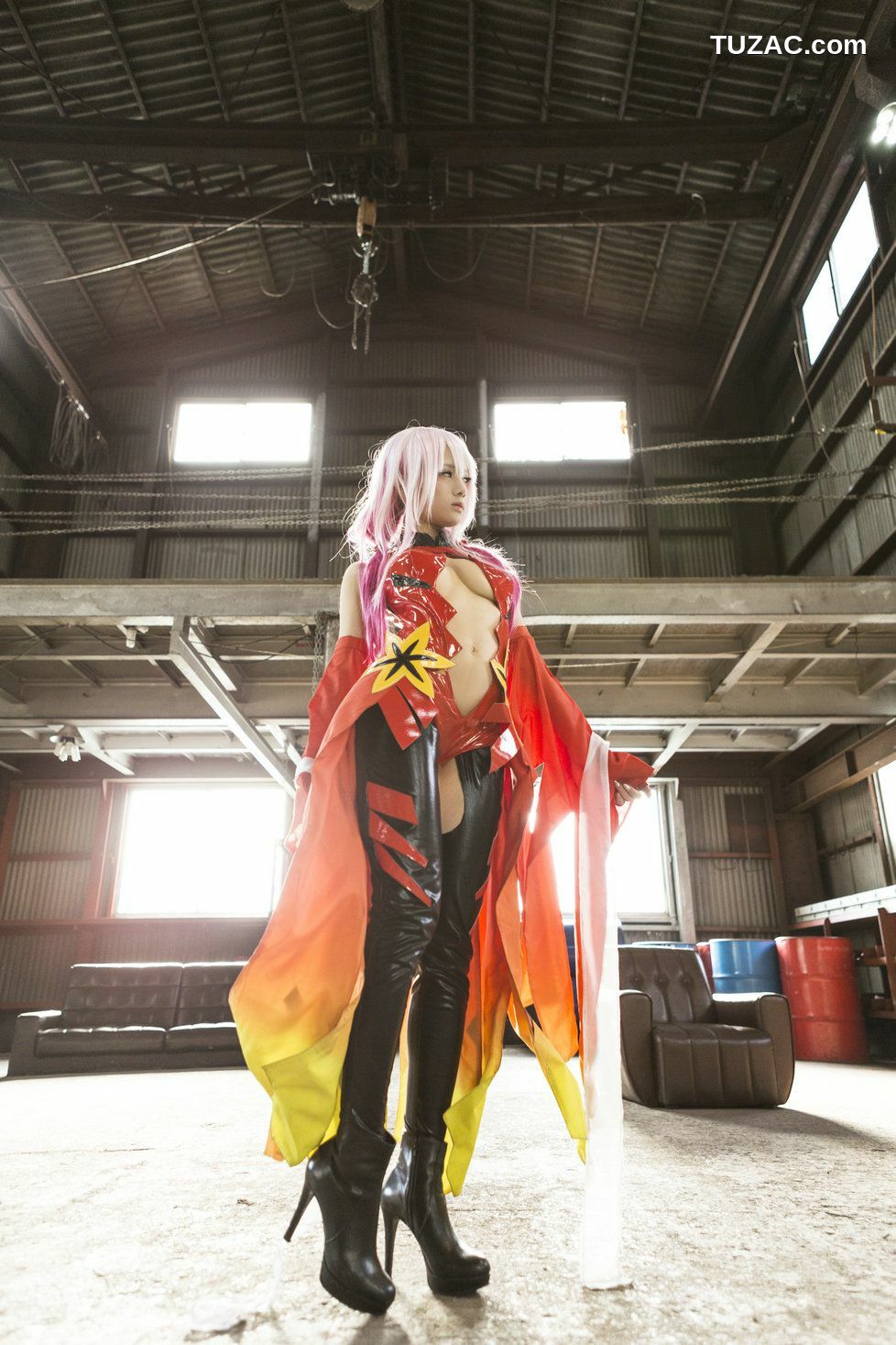 日本CosPlay_うさ吉 《Guilty Crown》Yuzuriha Inori 写真集[100P]