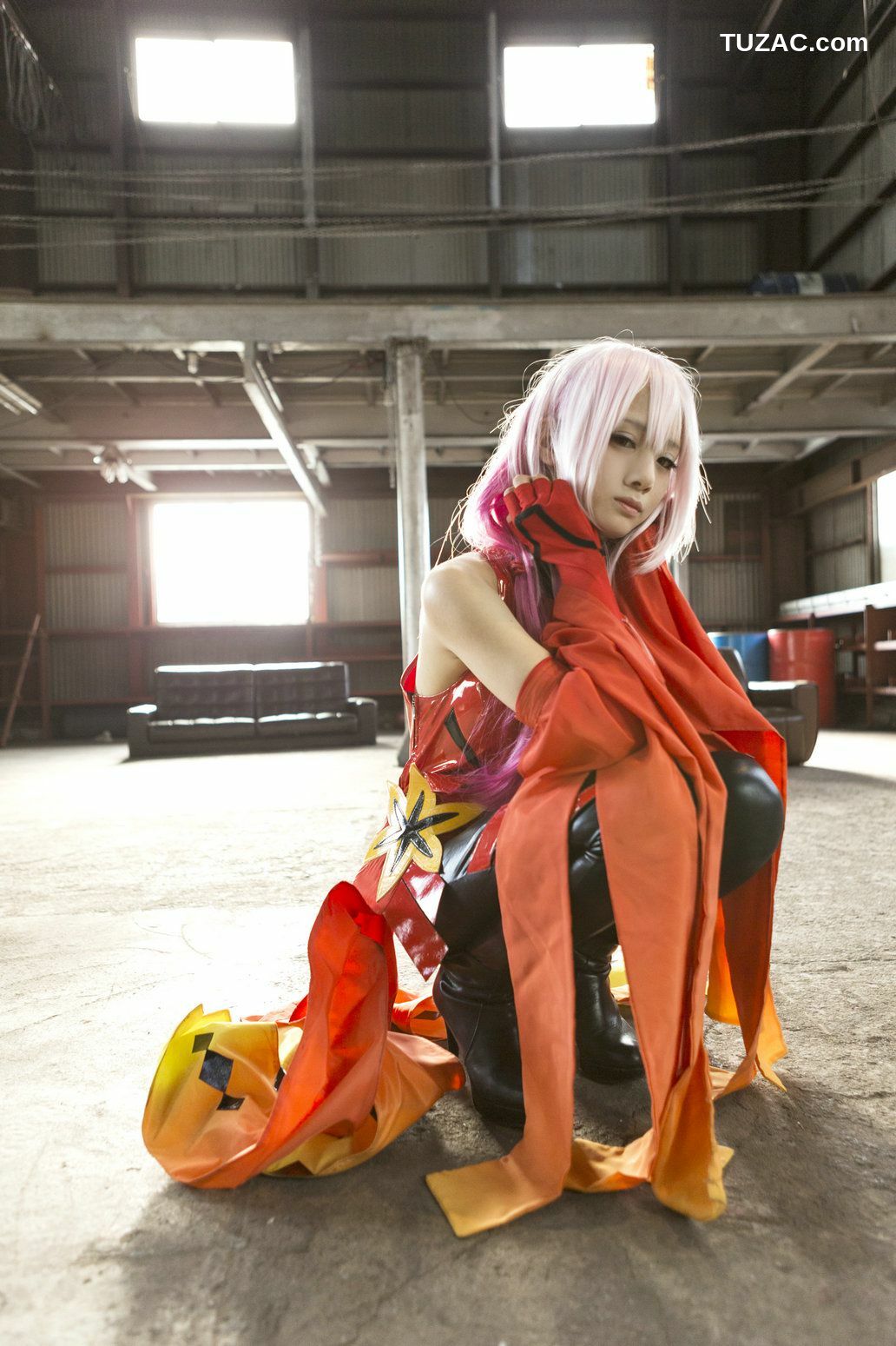 日本CosPlay_うさ吉 《Guilty Crown》Yuzuriha Inori 写真集[100P]