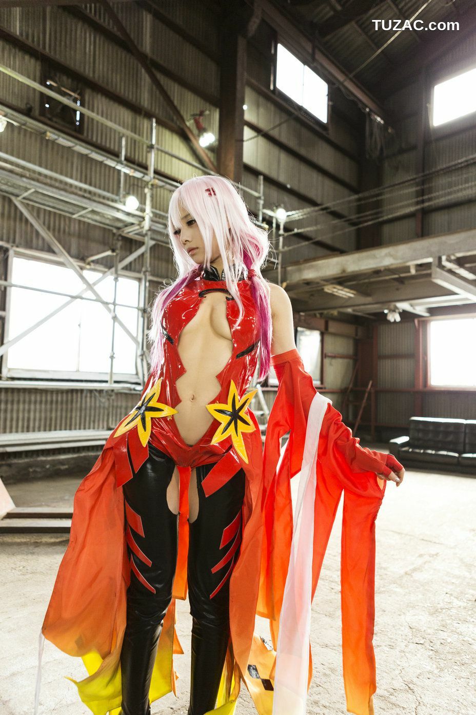 日本CosPlay_うさ吉 《Guilty Crown》Yuzuriha Inori 写真集[100P]