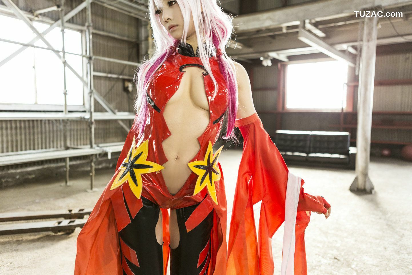 日本CosPlay_うさ吉 《Guilty Crown》Yuzuriha Inori 写真集[100P]