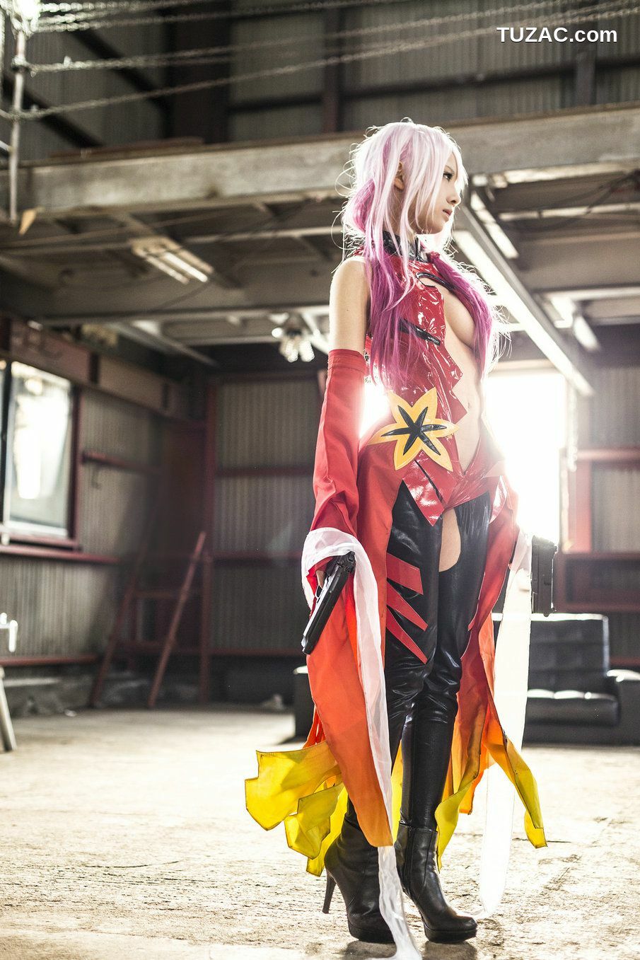 日本CosPlay_うさ吉 《Guilty Crown》Yuzuriha Inori 写真集[100P]