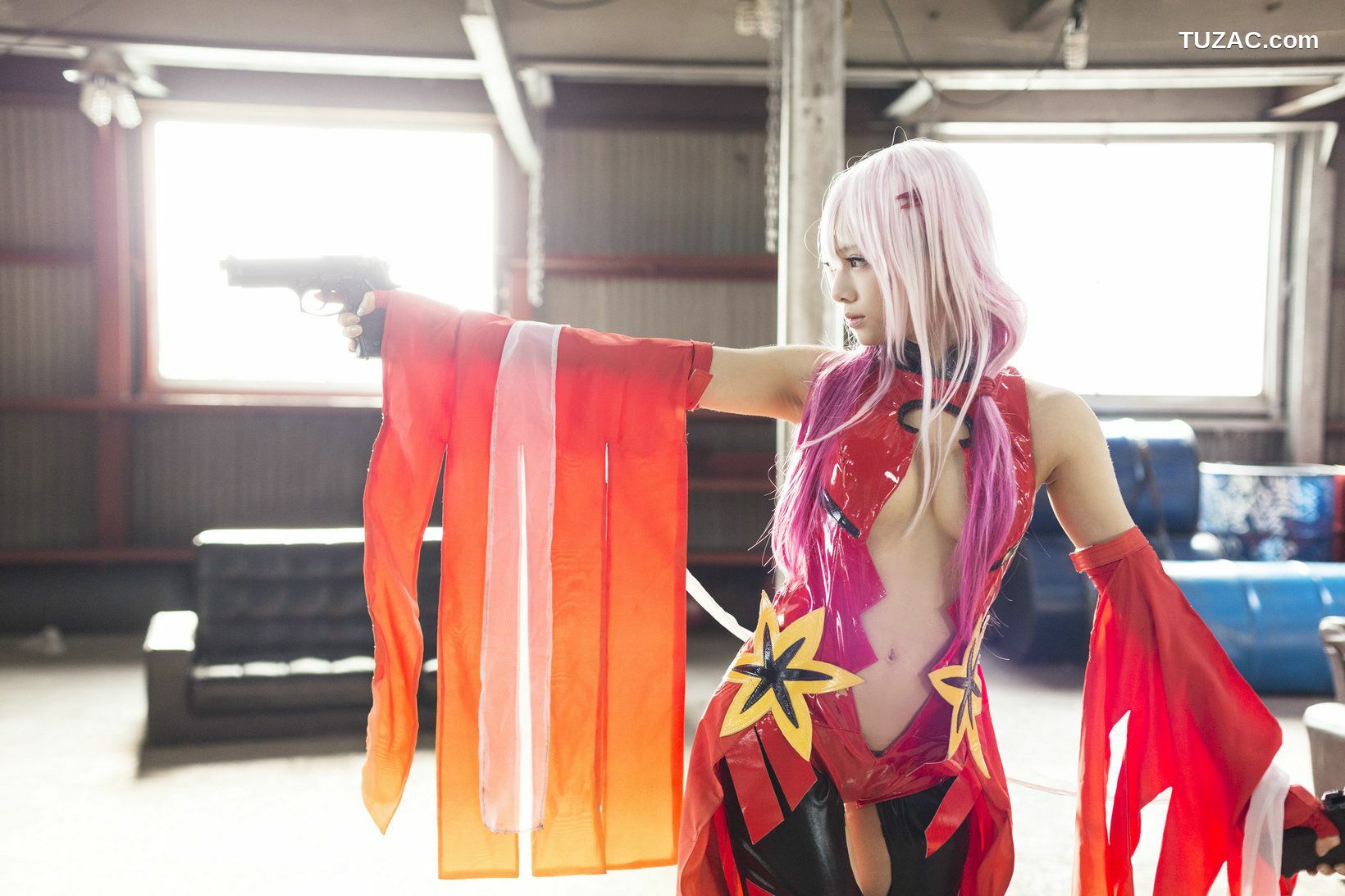 日本CosPlay_うさ吉 《Guilty Crown》Yuzuriha Inori 写真集[100P]