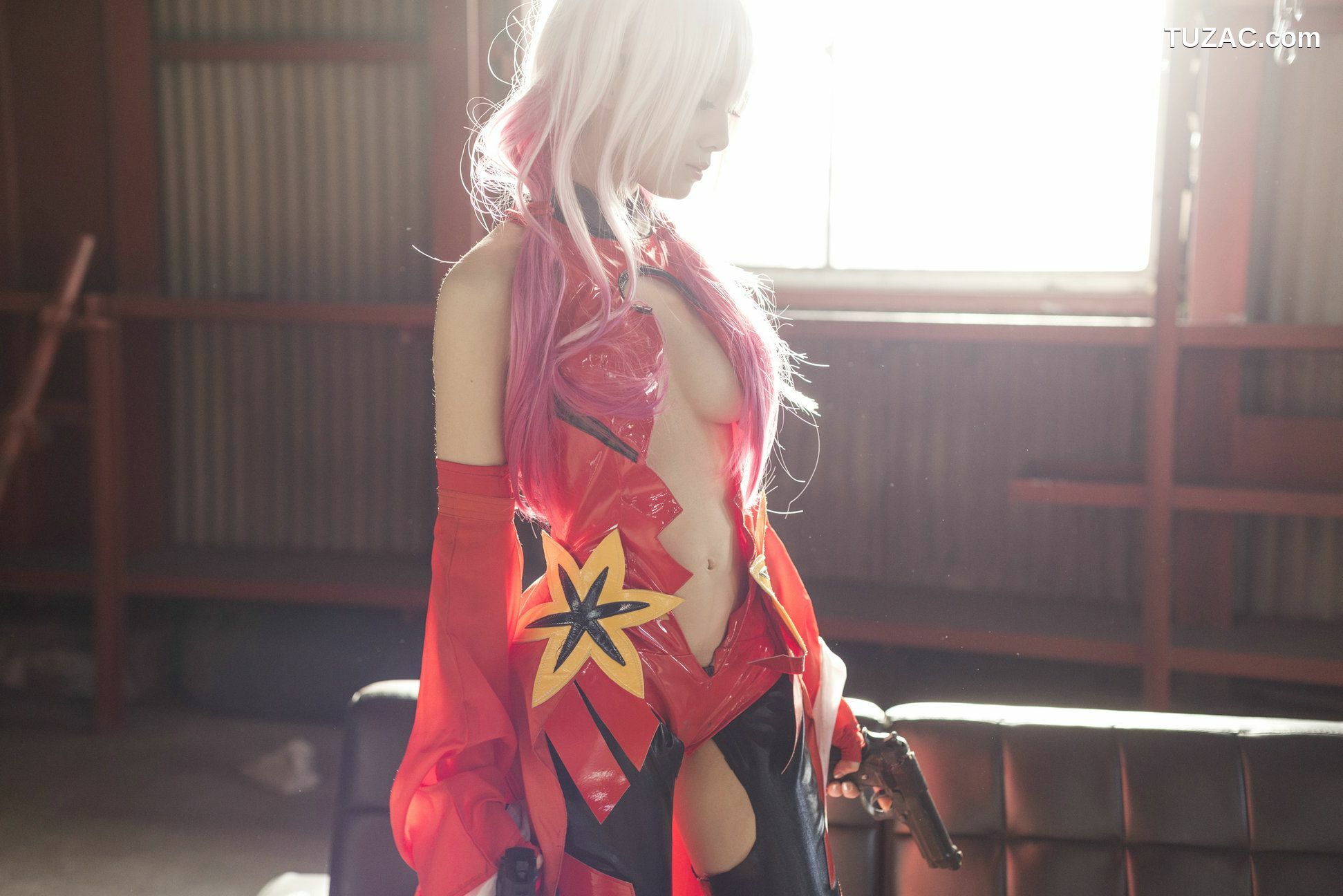 日本CosPlay_うさ吉 《Guilty Crown》Yuzuriha Inori 写真集[100P]