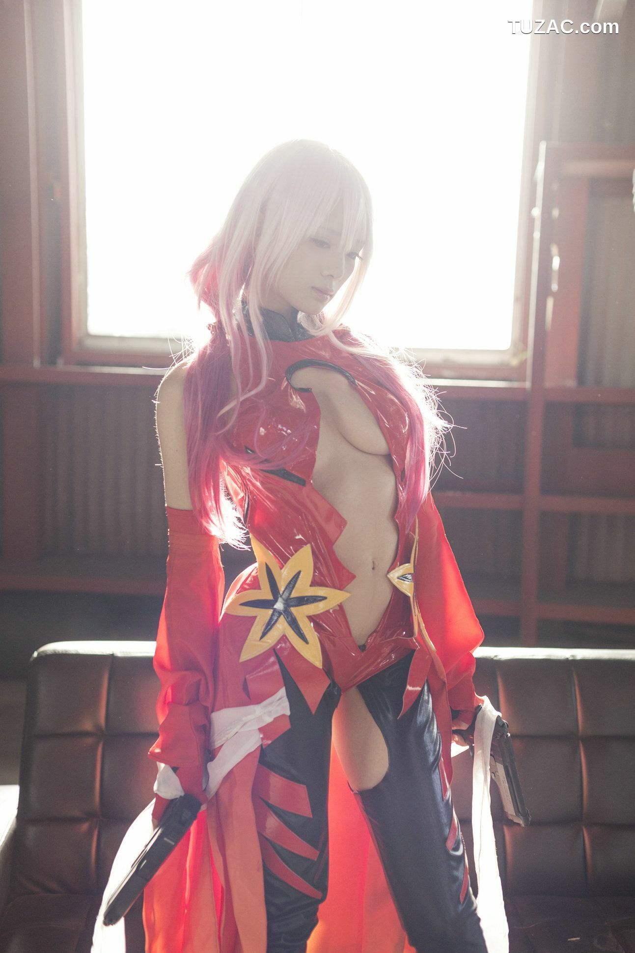日本CosPlay_うさ吉 《Guilty Crown》Yuzuriha Inori 写真集[100P]
