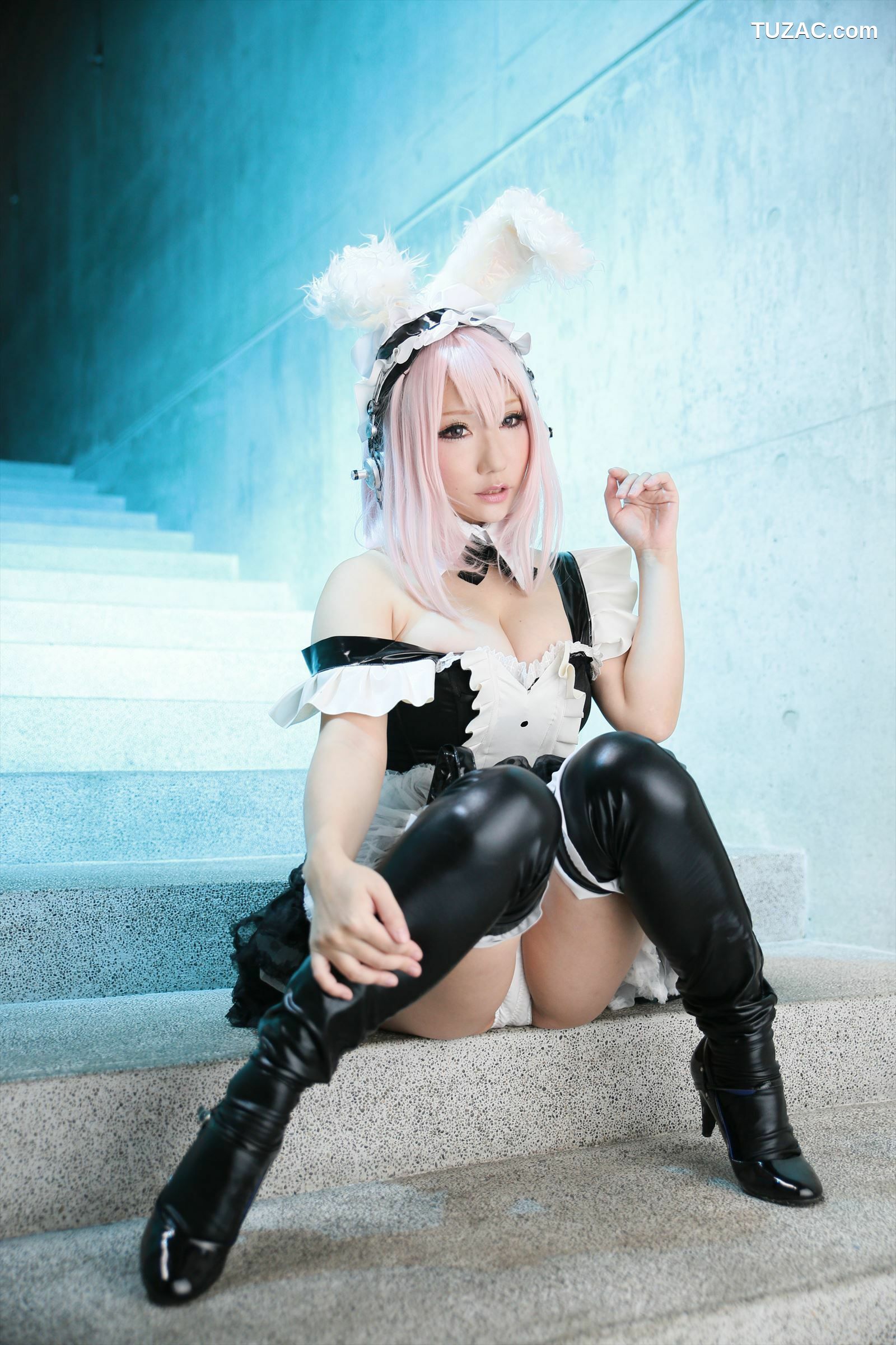 日本CosPlay_サク (Saku) 《Sonicomi》Super Sonico 写真集[130P]