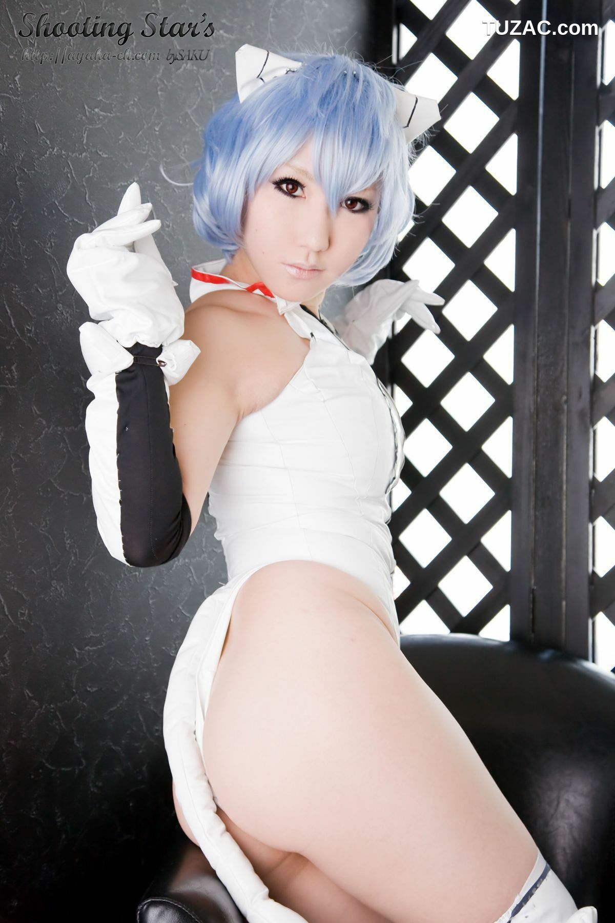 日本CosPlay_サク (绫香) 《Shinseiki Evangelion》Ayanami Rei 写真集[130P]