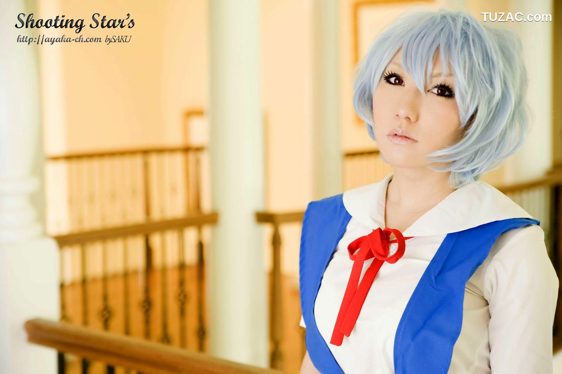 日本CosPlay_サク (绫香) 《Shinseiki Evangelion》Ayanami Rei 写真集[130P]