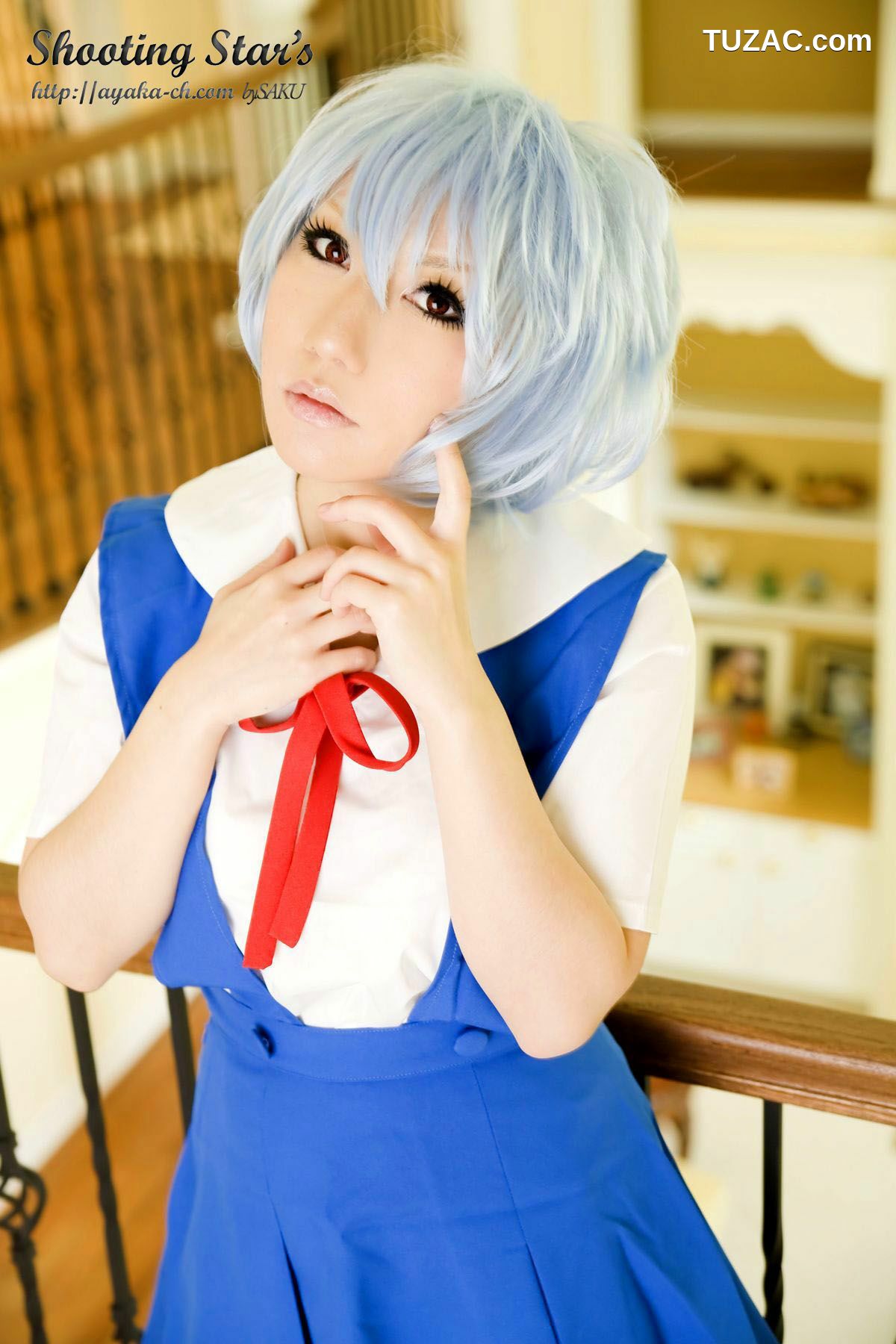日本CosPlay_サク (绫香) 《Shinseiki Evangelion》Ayanami Rei 写真集[130P]