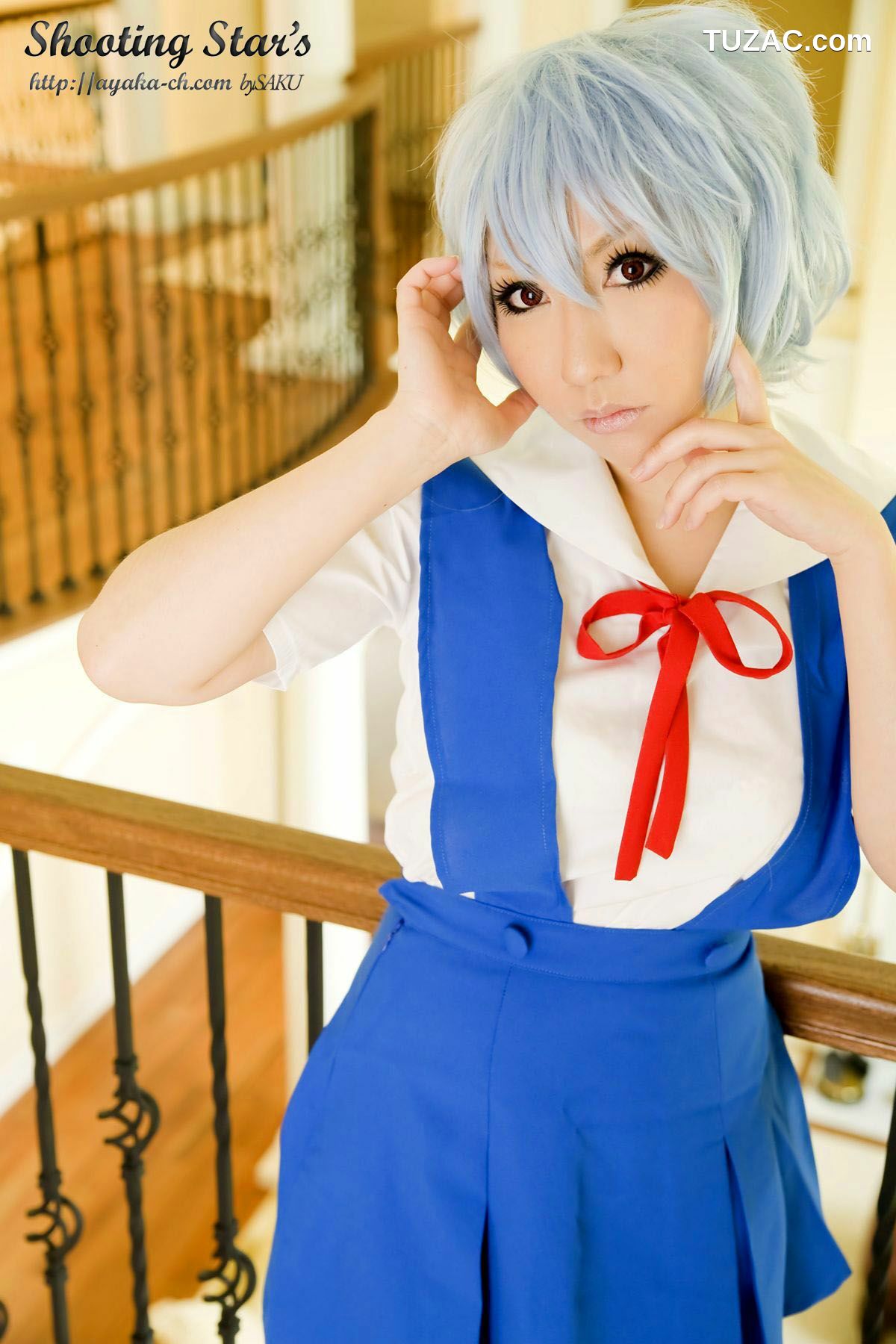 日本CosPlay_サク (绫香) 《Shinseiki Evangelion》Ayanami Rei 写真集[130P]