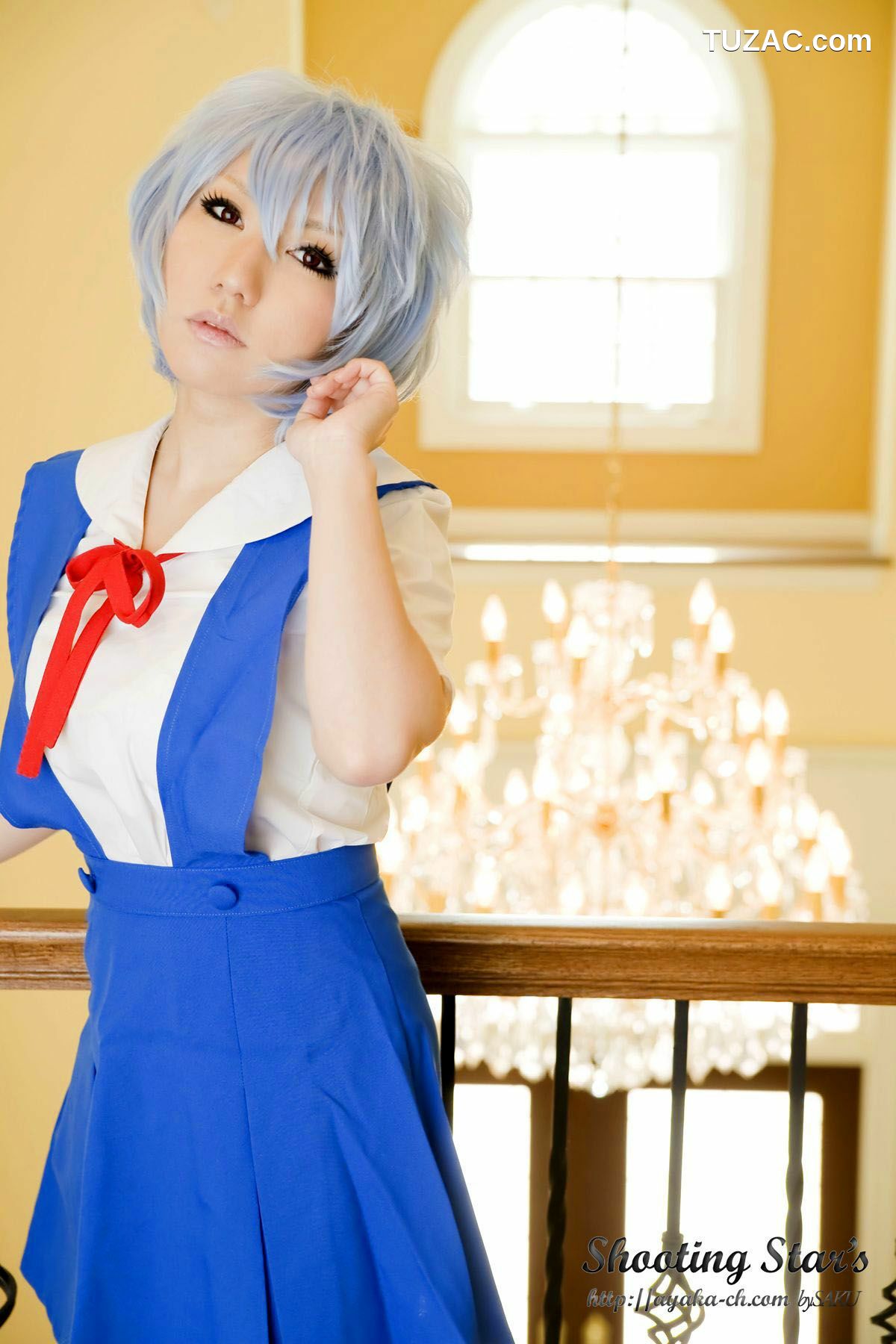 日本CosPlay_サク (绫香) 《Shinseiki Evangelion》Ayanami Rei 写真集[130P]