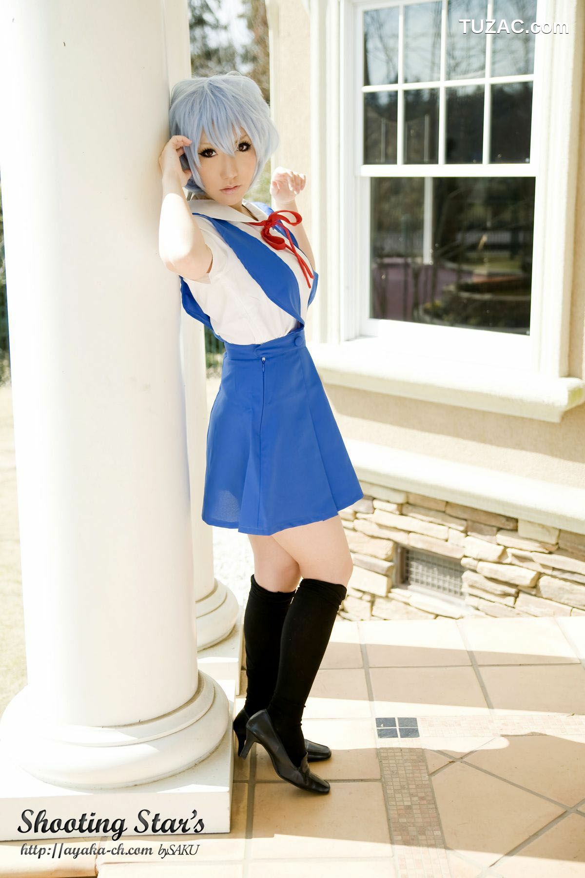 日本CosPlay_サク (绫香) 《Shinseiki Evangelion》Ayanami Rei 写真集[130P]