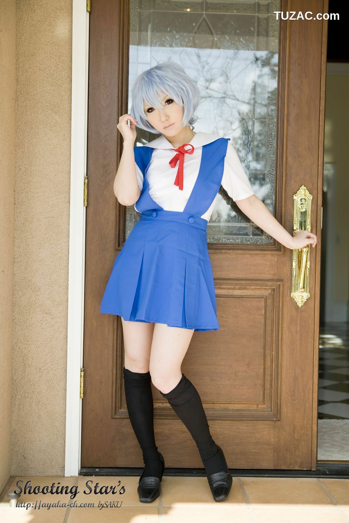 日本CosPlay_サク (绫香) 《Shinseiki Evangelion》Ayanami Rei 写真集[130P]