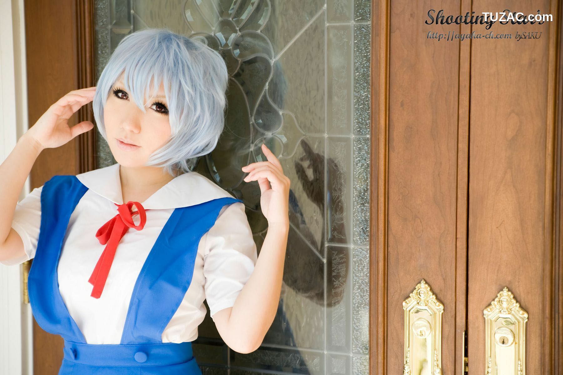 日本CosPlay_サク (绫香) 《Shinseiki Evangelion》Ayanami Rei 写真集[130P]