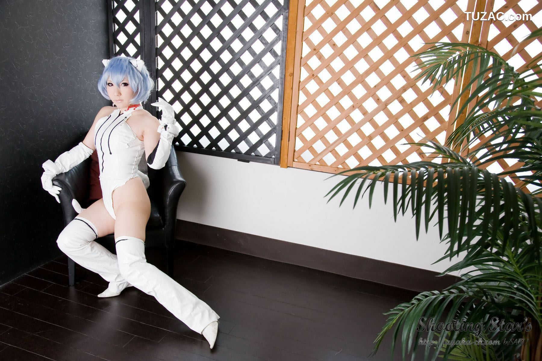 日本CosPlay_サク (绫香) 《Shinseiki Evangelion》Ayanami Rei 写真集[130P]