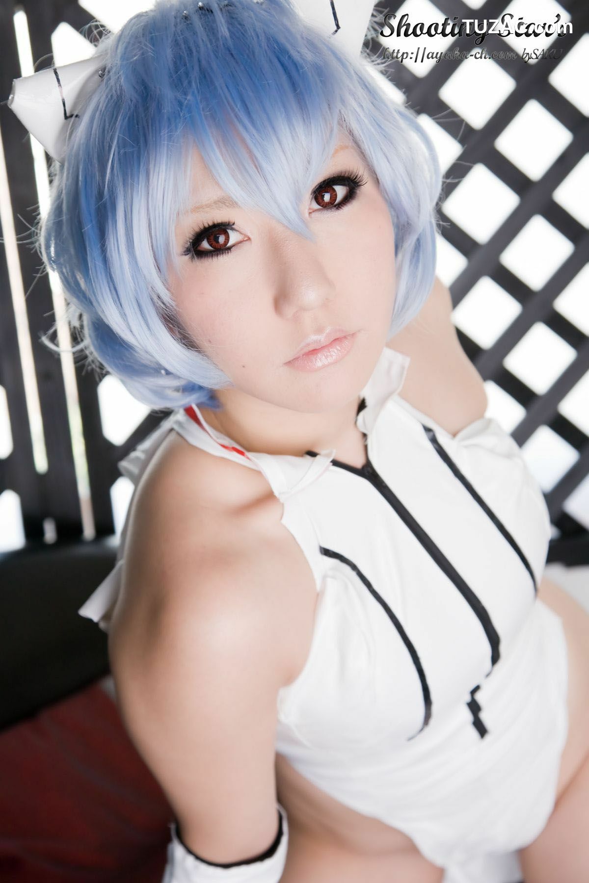 日本CosPlay_サク (绫香) 《Shinseiki Evangelion》Ayanami Rei 写真集[130P]