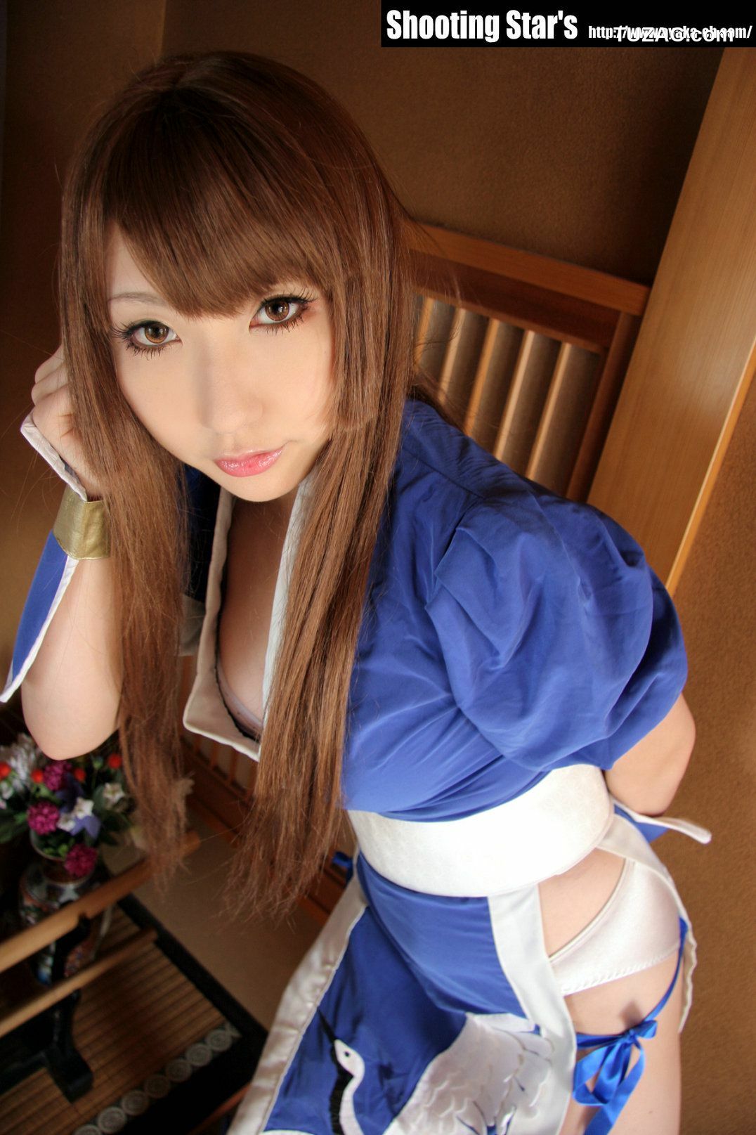 日本CosPlay_サク (绫香 Saku Ayaka) 《Dead Or Alive》-霞-Kasumi 蓝色 写真集