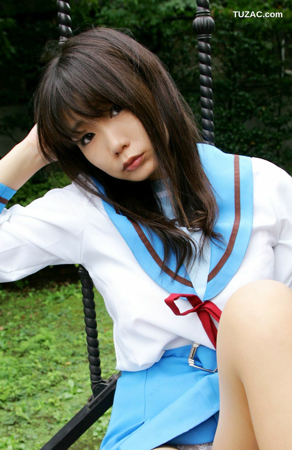 日本CosPlay_チョコボール向囲 《Suzumiya Haruhi no Yuuutsu》Suzumiya Haruhi+Asahina Mikuru 写真集