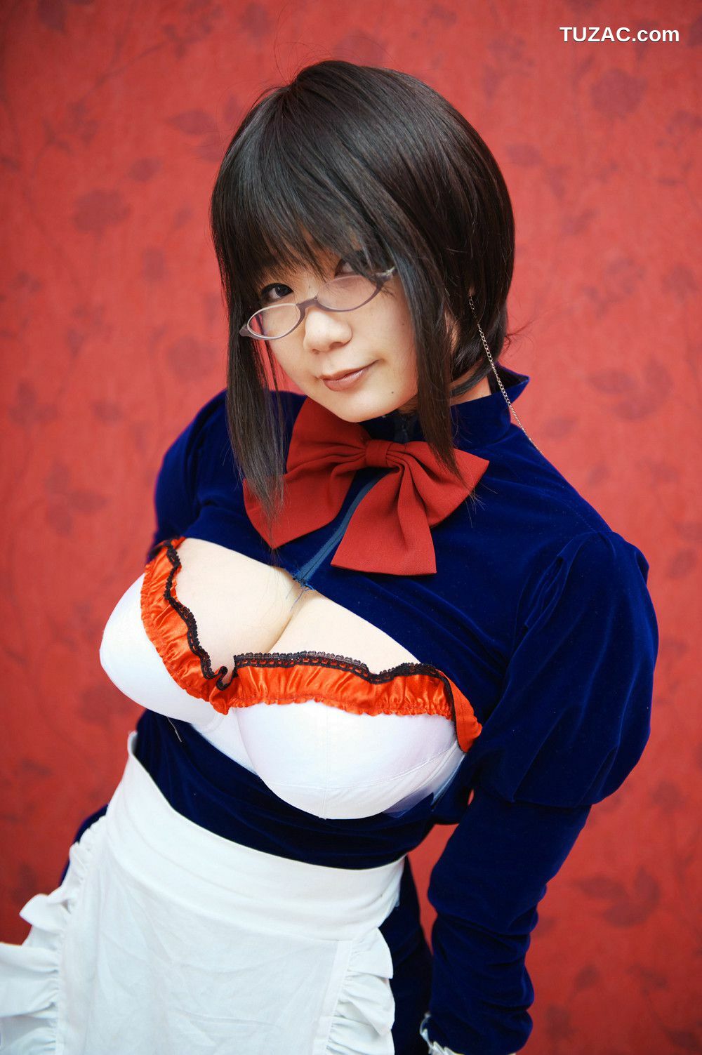 日本CosPlay_チョコボール向囲 《Unknown Character女仆眼镜娘》 写真集