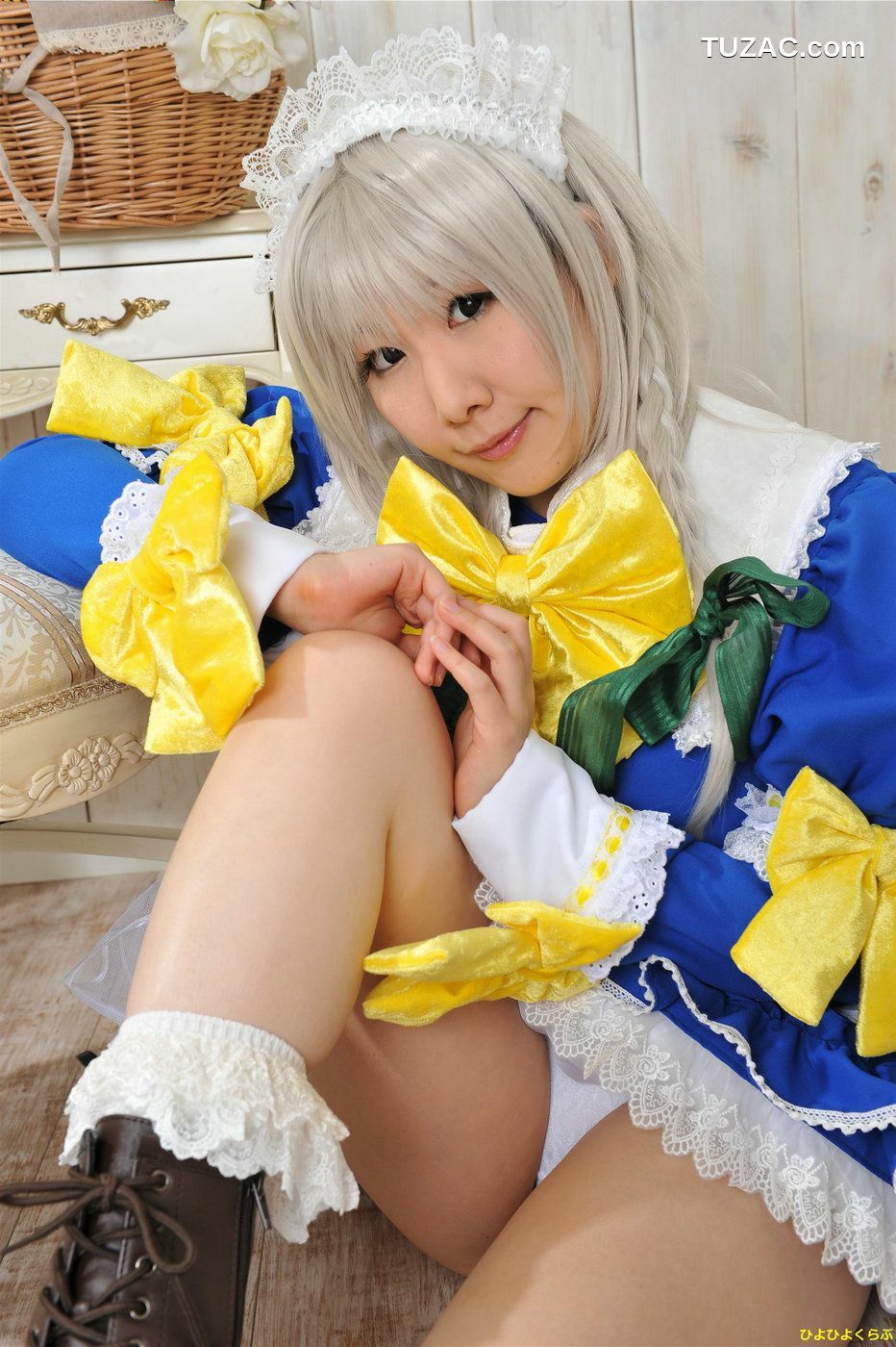 日本CosPlay_丹雫ひよ (Nishizuku Hiyo) 《東方Project》十六夜咲夜 写真集[100P]
