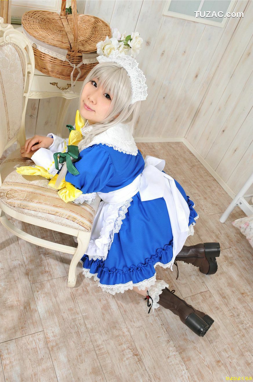 日本CosPlay_丹雫ひよ (Nishizuku Hiyo) 《東方Project》十六夜咲夜 写真集[100P]